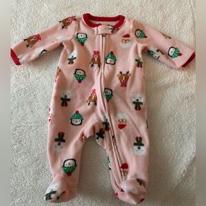 Christmas fuzzy pajamas
